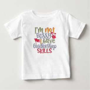 Camiseta Design Engraçado Não sou Chefe Tenho Capacidade