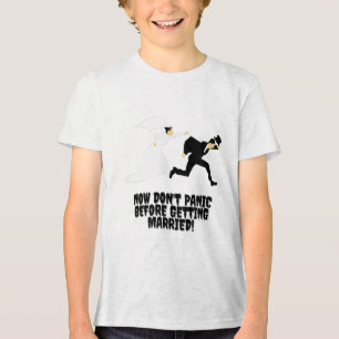 Camiseta Design engraçado _ Noiva Persegue o Groom _ Não en