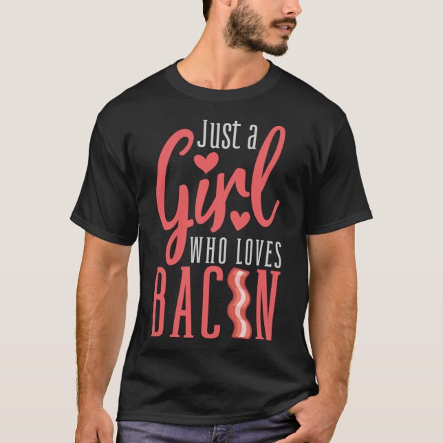 Camiseta Design Engraçado Para Amantes De Bacon Bumbum De P (Frente)