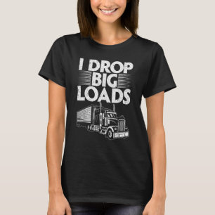 Camiseta Design Engraçado Para Homens Mulheres Semi Truck D
