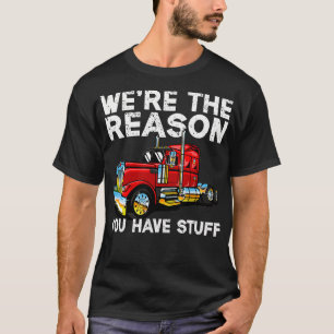 Camiseta Design Engraçado Para Homens Mulheres Semi Truck D
