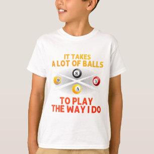 Camiseta Design Engraçado Para Homens Piscina Billiard Love