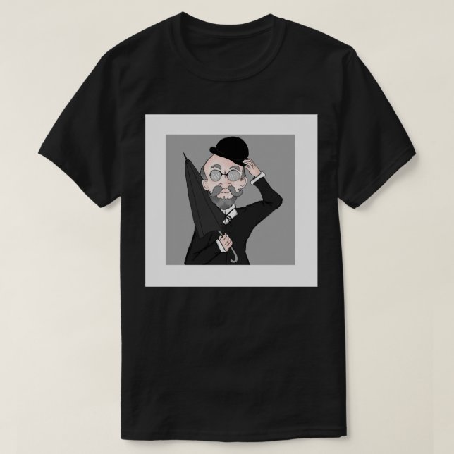 Camiseta Design - Erik Satie Pin (Frente do Design)