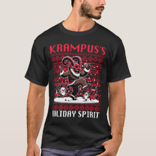 Camiseta Design Espírito Natalino do Krampus Época de Natal