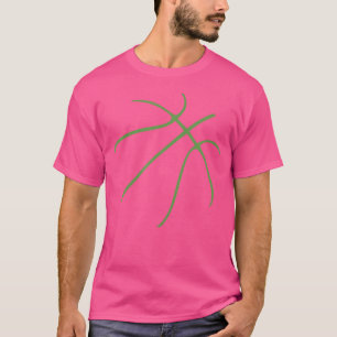 Camiseta Design Esportivo De Basquete Bonito Com Cor Verde