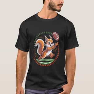 Camiseta Design Esquilo de Futebol Americano
