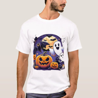 Camiseta design fantasma do dia de ajuda