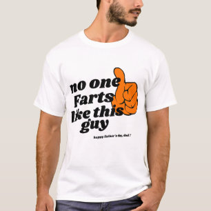 Camiseta Design Fart Engraçado Personalizado, Dia de os pai