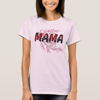 Camiseta Design Floral de Amor do Dia das Mães | Flor Rosa 