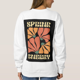 Camiseta Design Floral Retro Energia da Primavera | Abstra