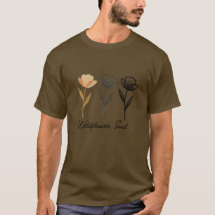 Camiseta Design floral selvagem moderno