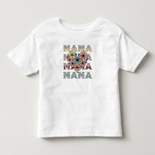 Camiseta Design Floral Vintage da Mamãe