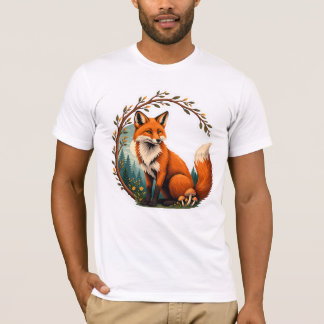 Camiseta Design Floresta Raposa Guardiã da Floresta