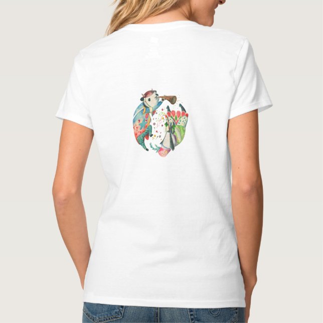 Camiseta Design Fofo Panda (Verso)