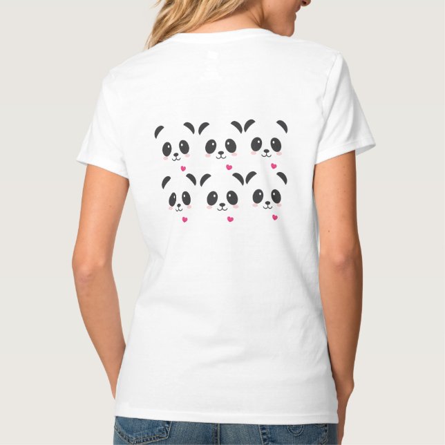 Camiseta Design Fofo Panda (Verso)