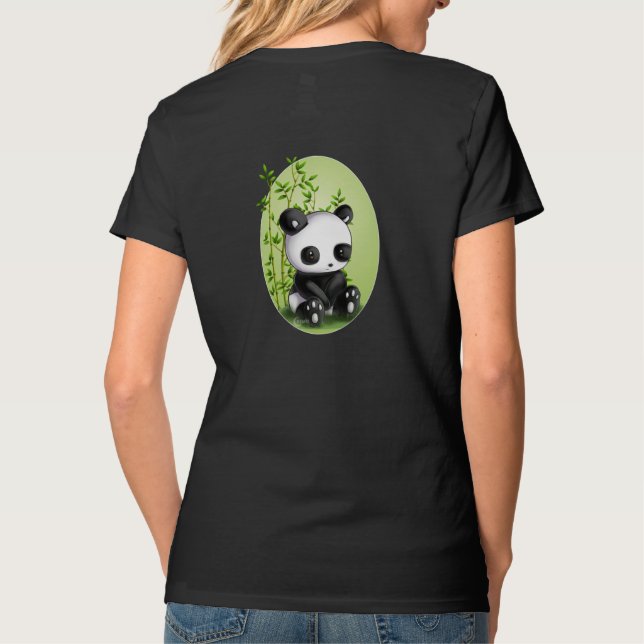 Camiseta Design Fofo Panda (Verso)
