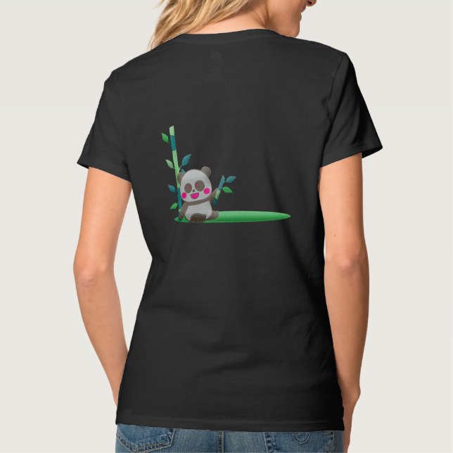 Camiseta Design Fofo Panda (Verso)