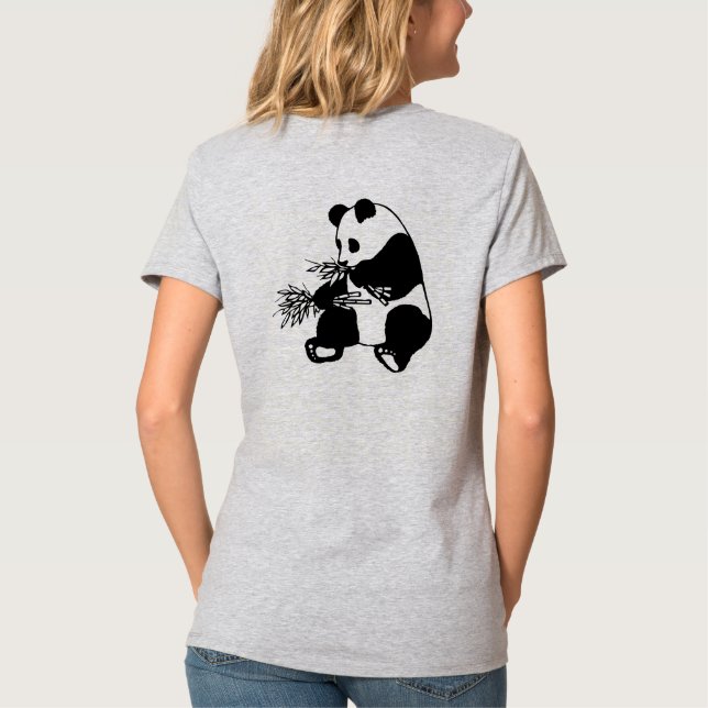 Camiseta Design Fofo Panda (Verso)