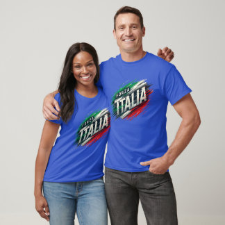 Camiseta Design Forza Italia com efeito dinâmico