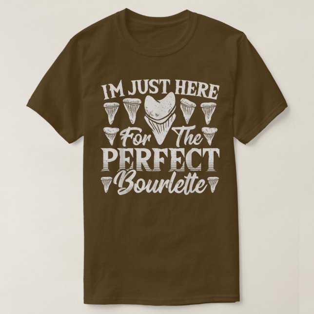Camiseta Design Fóssil De Caça De Dentes Para Uma Caça De D (Frente do Design)