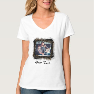 Camiseta Design Foto Da Sua Própria Família De Quadros Le