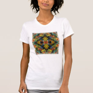 Camiseta Design Fractal das Penas do Lovebird