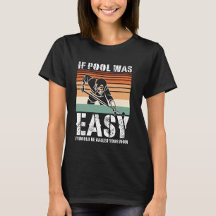 Camiseta Design Funny Piscina Do Jogador De piscina Para O