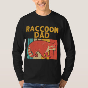 Camiseta Design Funny Raccoon Para O Pai Do Avô Raccoon L
