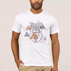 Camiseta Design geométrico da coruja