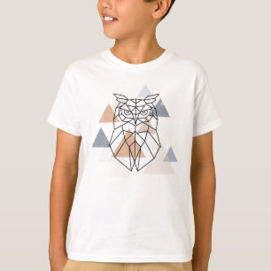 Camiseta Design geométrico da coruja