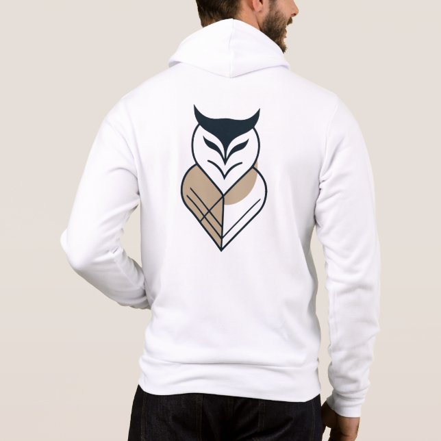 Camiseta Design geométrico do logotipo OWL (Verso)