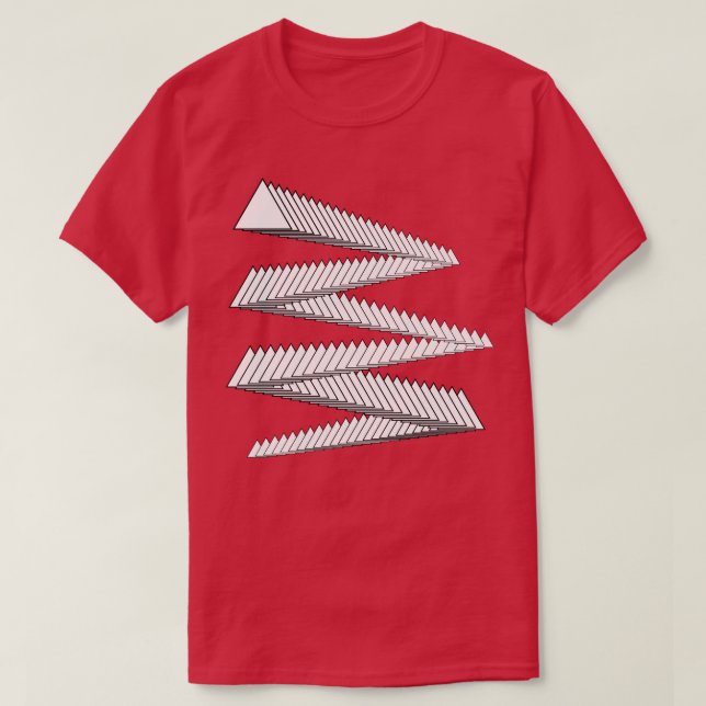 Camiseta Design geométrico dos triângulos (Frente do Design)