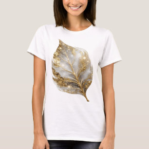Camiseta Design Gráfico Chic Gold FOLHA DOURADA