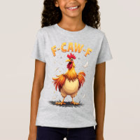 Design Gráfico de Galo Frango Engraçado F-CAW-F