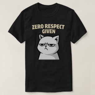 Camiseta Design Gráfico de Gato com Atitude Ousada