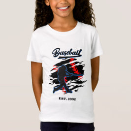 Camiseta Design Gráfico de Silhueta de Beisebol – EST. 1992