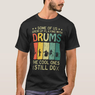Camiseta Design Gráfico de Tambores Bonitos de Drummer