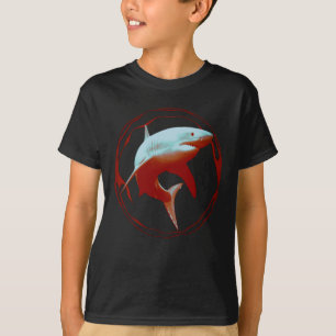 Camiseta Design Gráfico de Tubarão Branco do excelente
