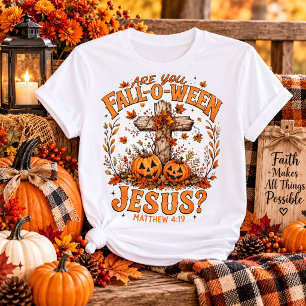 Camiseta Design Gráfico do Outono Cristão
