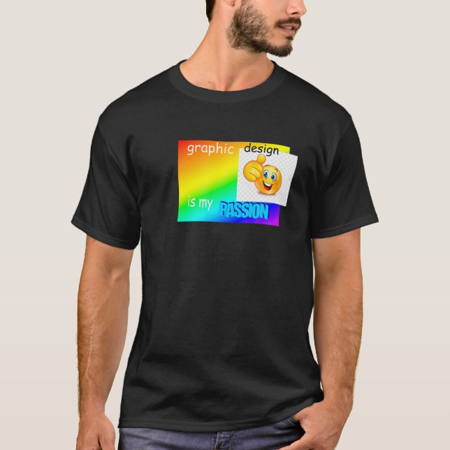 Camiseta Design gráfico é minha paixão | Designers Memoriai (Frente)