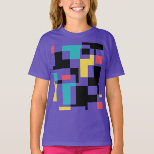 Camiseta Design gráfico geométrico moderno, divertido e c