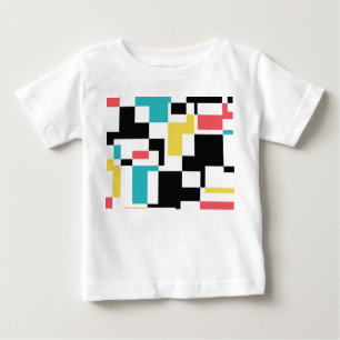Camiseta Design gráfico geométrico moderno, divertido e col