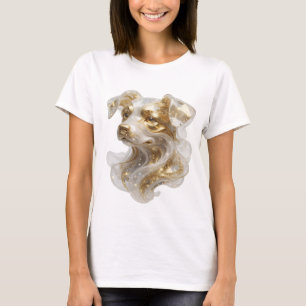 Camiseta Design Gráfico Ícone Dourado CÃO Dourado