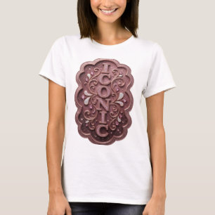 Camiseta Design Gráfico ICONIC Rosa Intenso