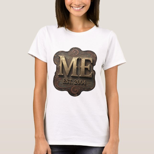 Camiseta Design Gráfico Sharp Gold ME EST 2004 (Frente)