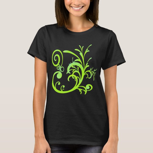 Camiseta Design Gráfico - Verde - Azul (Frente)