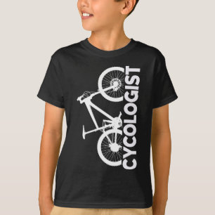 Camiseta Design Gráfico Vertical de Ciclista de Mountain Bi