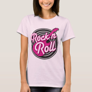 Camiseta Design gravado rockabilly do rolo da rocha N