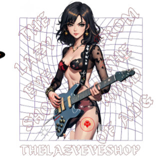 Camiseta Design guitarrista feminina