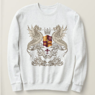 Camiseta Design Heráldico com o Sweatshirt Dragons Fleur L